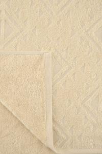 TAC Полотенце махровое JACQUARD 50х90 500 г м2 BEIGE, бежевый