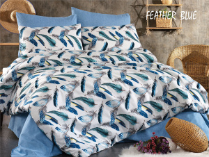 for HOME КПБ P.P евро FEATHER BLUE